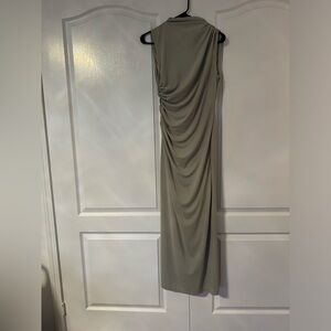 Zara sage Draped dress like new